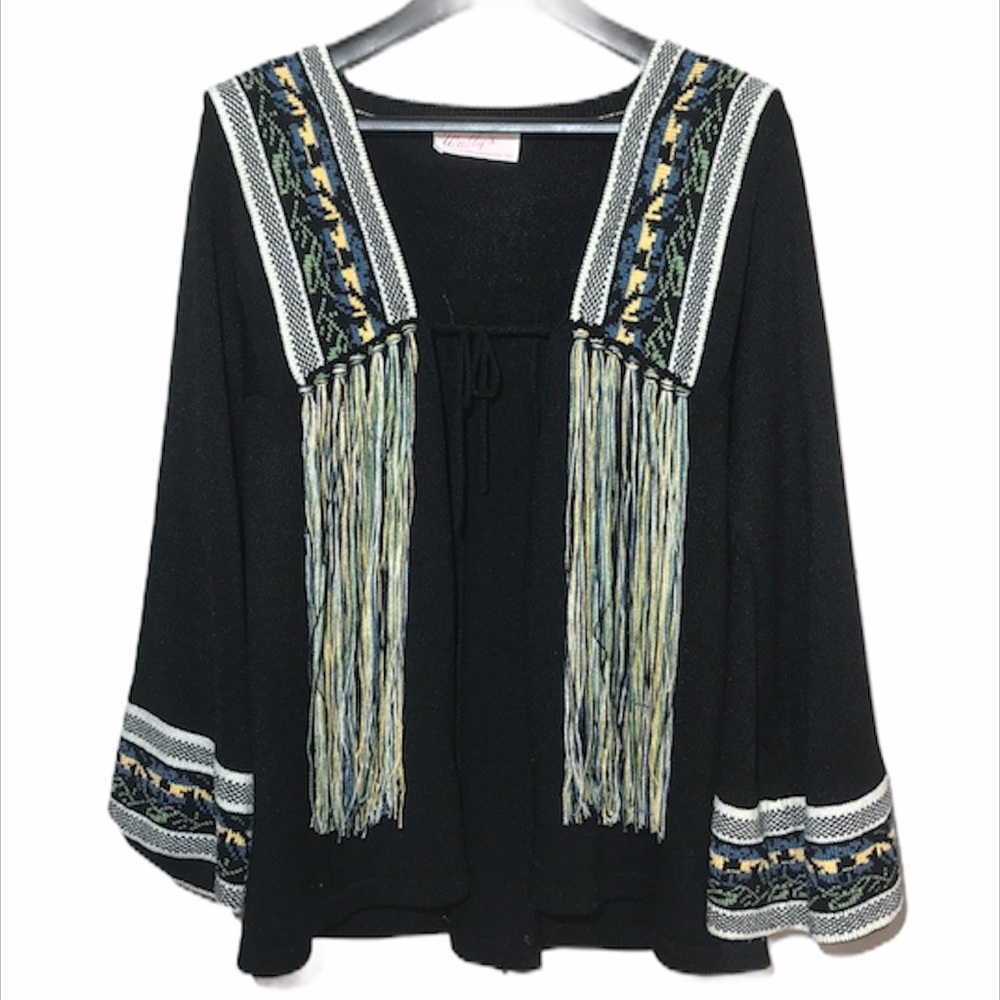 Vintage Wally’s Wynnewood Bell Sleeve Sweater L-XL